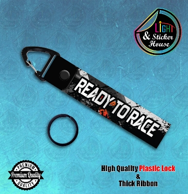 Picture of Key ring For Bike user ---- Ready To Race ---- Premium Quality & Plastic lock (Attachable to keys for bike, car, bag, home, and office keys)