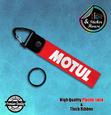 Picture of Key ring For Bike user ---- Motul Branding---- Premium Quality & Plastic lock (Attachable to keys for bike, car, bag, home, and office keys)