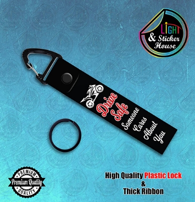 Picture of Key ring For Bike user ---- Drive safe, Someone cares about you ---- Premium Quality & Plastic lock (Attachable to keys for bike, car, bag, home, and office keys)