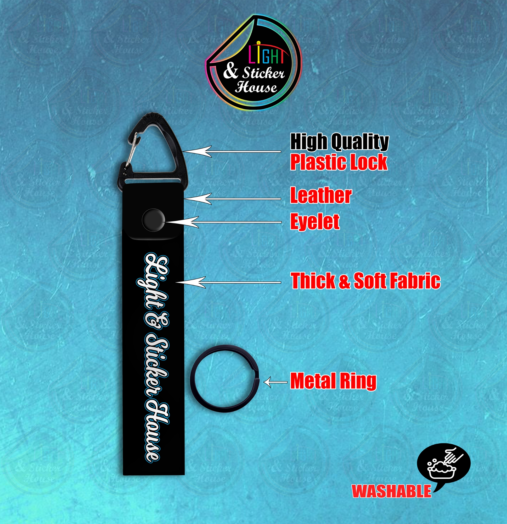 Picture of Key ring For Bike user ---- Hero Xtreme Black---- Premium Quality & Plastic lock (Attachable to keys for bike, car, bag, home, and office keys)