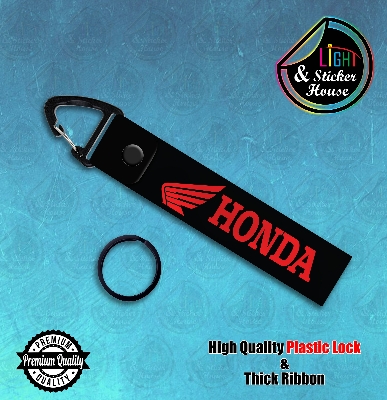 Picture of Key ring For Bike user ---- Honda Branding---- Premium Quality & Plastic lock (Attachable to keys for bike, car, bag, home, and office keys)
