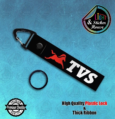 Picture of Key ring For Bike user ---- TVS Branding---- Premium Quality & Plastic lock (Attachable to keys for bike, car, bag, home, and office keys)