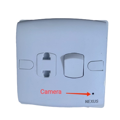 Picture of Socket Camera WiFi HD 1080P Pixels Camera DVR P2P with battery backuo and voice - White