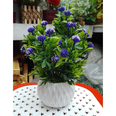 Picture of artificial flowers plan with