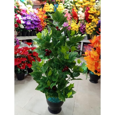 Picture of Artificial Plastic Plant  -Bonsai Grapes Tree Green - Home Decoration Item