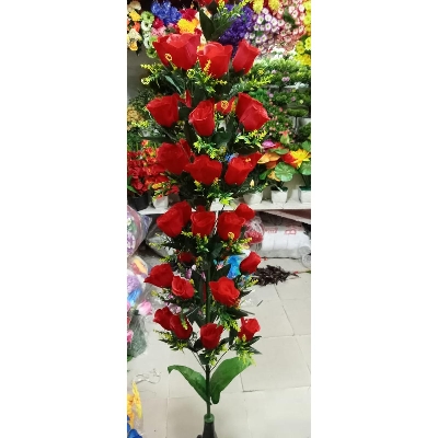 Picture of Artificial Plastic Plant Tree - Rose plant Long - Home Decoration Item - Home Decoration Item - artificial flowerb      free delivery