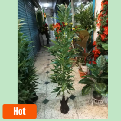 Picture of Artificial Plastic Plant Tree - Long Bas Pata - Home Decoration Item - Home Decoration Item - Home Decoration Item- free delivery
