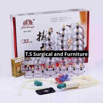 Picture of Physiotherapy Cupping Set (32 Pieces) / Hijama cupping set for hospital and home use - Purple