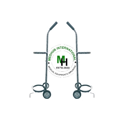 Picture of Mild Steel High Quality Oxygen Cylinder Trolley for Hospital/Home Use - Black