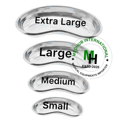 Picture of Kidney Tray Medium Size for Hospital/Home Use (Stainless Steel) - Silver