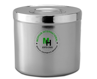 Picture of Stainless Steel Small Size Galli Pot for Hospital/Home Use - Silver