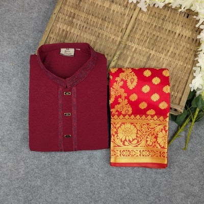 Picture of Premium Couple Set (Panjabi, Katan Saree)