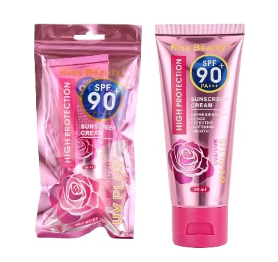 Picture of Kiss Beauty High Protection Sunscreen Cream SPF 90 PA+++ 60 ml