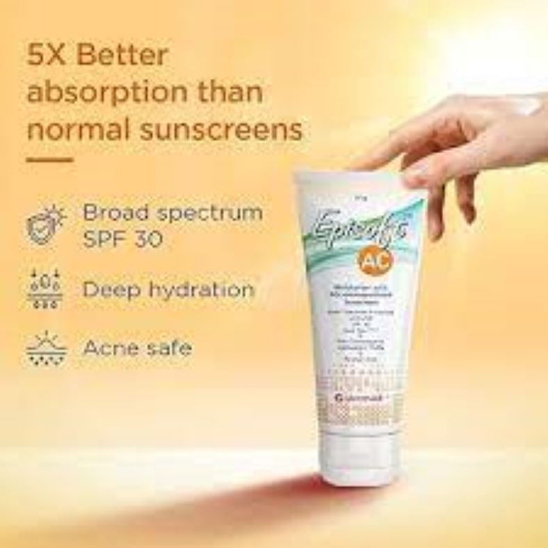 Picture of Glenmark Episoft AC Moisturizer with Sunscreen, SPF 30+ | For Men and Women, 75 gms