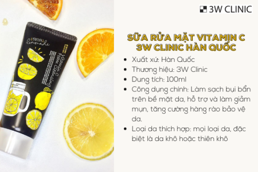 Picture of 3w Clinic Vitamin C Foam Cleansing Face Wash 100ml