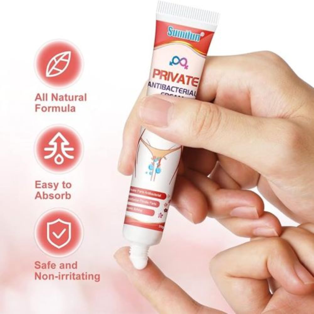 Picture of Sumifun Private Parts Antibacterial Cream Plant Extracts Gentle Care Itchy Skin Ointment for Eczema Anti Fungal Cream 20g