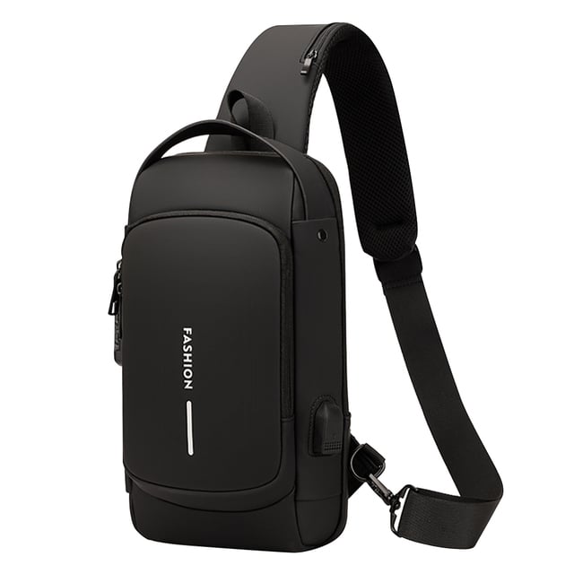 Picture of Men Multifunction Anti-Theft Usb Shoulder Bag Crossbody Bag Travel Sling Bag Pack Messenger Pack Chest Bag For Male - Bag
