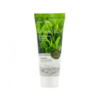 Picture of 3W CLINIC GREEN TEA Cleansing foam. Green Tea Facewash, green tea face wash 3w clinic, Korean Face wash