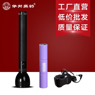 Picture of WASING WFL-H4 Rechargeable Aluminum LED Flashlight with 3-Light-Mode, designed with over-charging & over-releasing protection, rain-proof, water resistant - 1 Piece ( Black )
