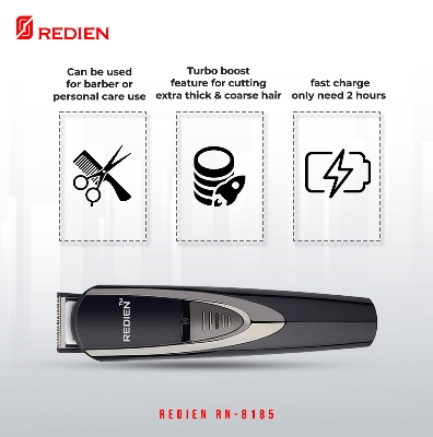 Picture of REDIEN RN-8197 13in1 Waterproof Rechargeable Smart Trimmer with LED Display - 1 piece ( Black )
