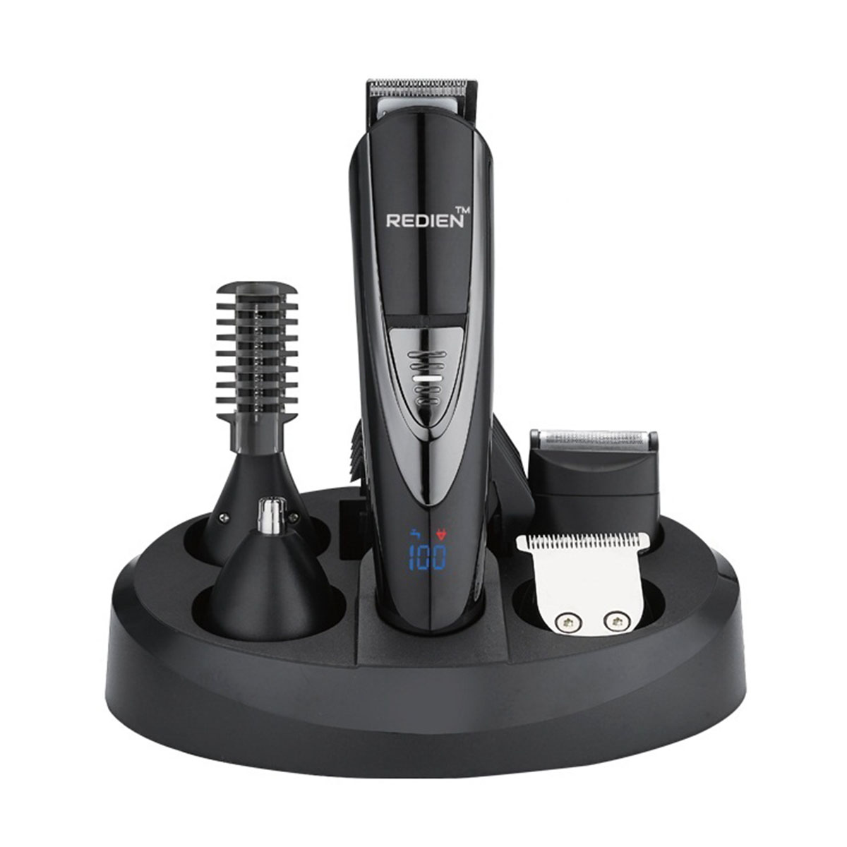 Picture of REDIEN RN-8197 13in1 Waterproof Rechargeable Smart Trimmer with LED Display - 1 piece ( Black )