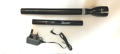 Picture of REEON RN105 Rechargeable Long Torch Light For Outdoor Use - 1 Piece ( Black )