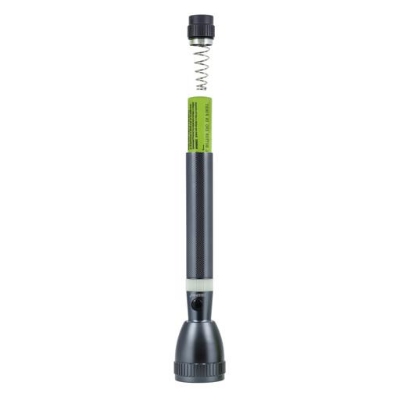 Picture of GEEPAS Original GFL3827N Rechargeable LED Flashlight (Torch Light Body Color : Grey), Portable & Lightweight | 18650 3.7V 3000mAh Li-ion Rechargeable Battery | 3hrs Working | Ideal for Indoor & Outdoor Activities | Powerful Torch - 1 Piece ( oxidation )