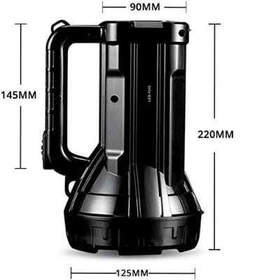 Picture of Outdoor rechargeable LED search light DP-7045B - 1 Piece ( Black )