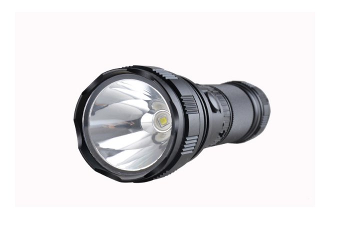 Picture of WASING WFL-H11 Strong-Powered Beam 10W LED Torch Light with 26650×1 5000mAh High Capacity Lithium-ion Rechargeable Battery & Max 1000 Lumens Brighter Flashlight - 1 Piece ( Black )