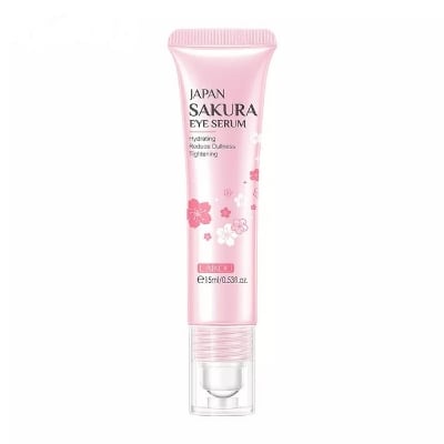 Picture of LAIKOU Sakura Eye Serum Eye Roller Massage Vitamin C Hyaluronic Acid Skin Care Eye Bags Cream Moisturizing Dark Circles -15ml