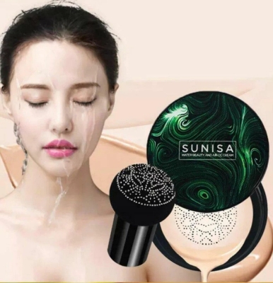 Picture of SUNISA Foundation Base Water proof Mushroom Head Air Cushion BB CC Cream Moisturizing Liquid Foundation with Sponge