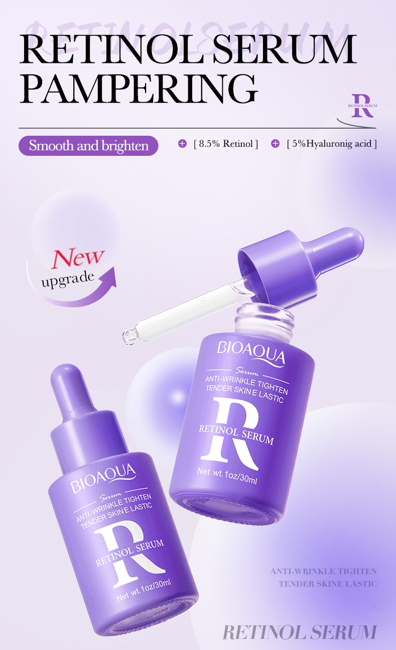 Picture of BIOAQUA Anti-wrinkle Tighten Tender Skin Elastic Retinol Face Serum- 30ml