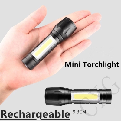 Picture of Portable LED Tactical USB Rechargeable Flashlight Torch Lamp Tourch Light