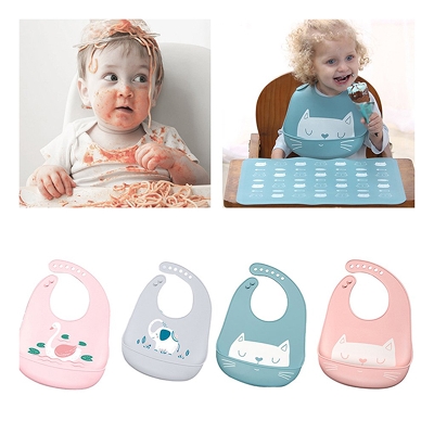 Picture of Silicone Baby Bibs - Waterproof Bib Gift Set - Multicolor