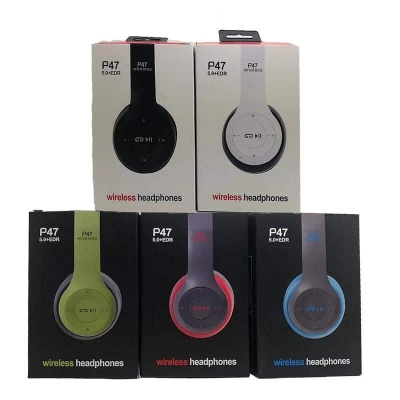 Picture of P47 Headband Foldable Stereo Bluetooth Headphones Wireless Heads