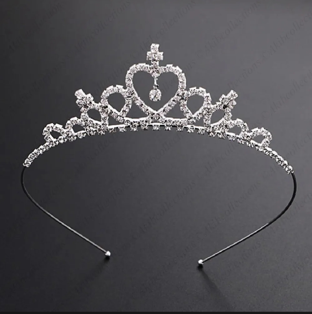 Picture of Princess Crown For Girl Happy Birthday, Wedding, Anniversary, Baby Shower or Party - Black