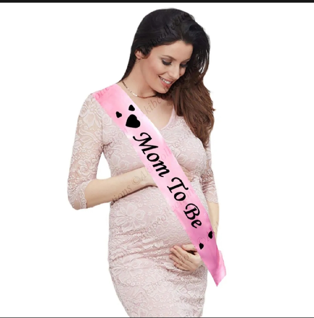 Picture of Baby Shower Mom to Be Sash - Brown