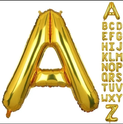 Picture of Alphabet Foil Balloon for Customize Name   (Silver)