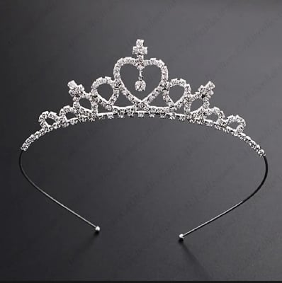 Picture of Princess Crown For Girl Happy Birthday, Wedding, Anniversary, Baby Shower or Party   (Black)