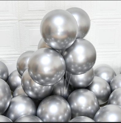 Picture of Silver Balloon - 15 Pcs   (Silver)