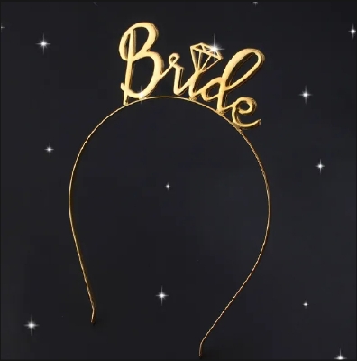 Picture of Bride To Be Headband: Bridal Shower Bachelorette Party   (Black)