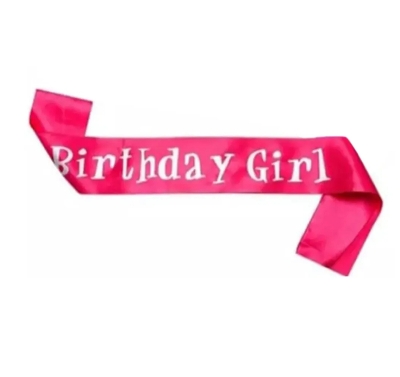 Picture of Birthday Girl Sash - Birthday Sash Birthday Party Favors, Supplies and Decorations   (Black)