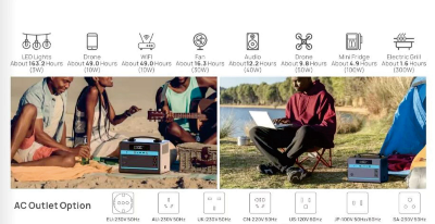 Picture of 600W Portable Power Station (PPS)_Daran GP600 (Black)