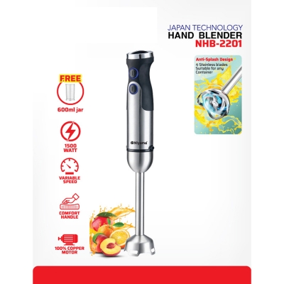 Picture of NIYAMA Electric Hand Blender/ Hand Mixer/ Egg Beater 1500 watt copper motor  niya-ma NHD 2201(niyama hand blender)