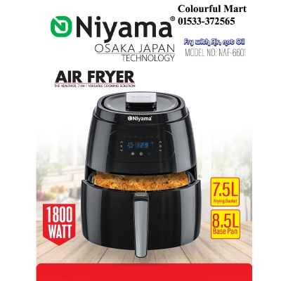 Picture of Niyama german technology  Air Fryer NAF-6601 1800 watt 8.5 litter Digital Touch Control Panel(NAF-6601 8.5 litter)