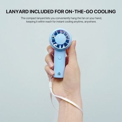 Picture of USB type c Mini high-speed  rechargeable handheld turbo pocket cooling fan 3 speed mood(fan pac)