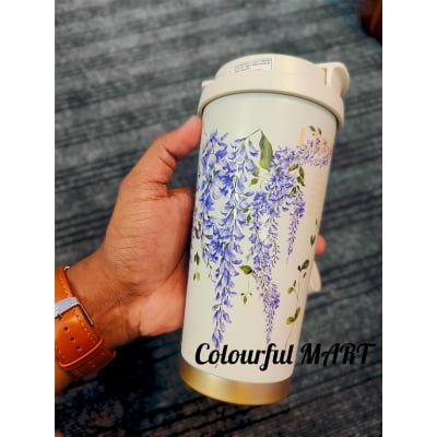 Picture of New 520ml Customized elegant design 316 stainless steel 3d printed mini sling portable handle thermos cup water bottle(multicolor 1pcs)