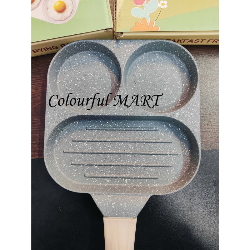 Picture of Egg Pan Nonstick Breakfast Grill Pan Egg Pan, Healthy Cookware Egg Cooker Pan(multicolour 1 pcs)