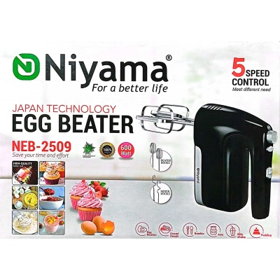 Picture of NIYAMA NEB-2509 Egg BeateLuxury design Heavy Duty Multi-Functional Electric Egg beater Automatic Cream Whip Stirrer(NEB-2509)