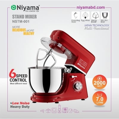 Picture of Niyama Stand Mixer, dough Kneader,  NSTM-001, 2000 watt, 7  litter japan technology